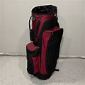 X Sports Other | X Sports Cart Carry Golf Bag 6 Way Divider Black Red | Color: Black/Red | Size: Os