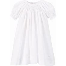 Petit Ami Baby Girls 3-9 Months Smocked Dress, , White9 Months