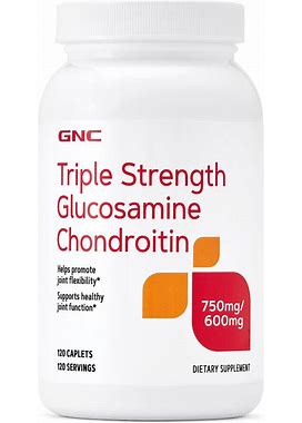 GNC Triple Strength Glucosamine Chondroitin - 120 Caplets (120 Servings)