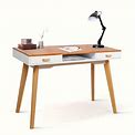 Modern Simple Style Solid Wood Computer Desk,Home Office Writing Desk,Study Table With Drawers,By Temu