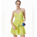 Alice + Olivia Dresses | Alice + Olivia Yellow Fae Fae Broderie-Anglaise Mini Dress $495 | Color: Yellow | Size: 4