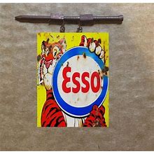 METAL O SCALE HANGING BUILDING 1:18 ESSO TIGER GAS STATION SIGN LAYOUT DIORAMA
