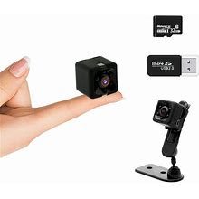 Acbaeta Mini Spy Camera Hidden Camera, 1080P Full HD Nanny Cam Hidden Camera, Mini Camera Spy, Night Vision, Motion Detection, Snapshot, Small Camera