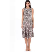 London Times Women's Sleeveless Fit And Flare Dress