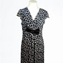 Msk Dresses | Msk Black White Petite Midi Dress Sz 12P | Color: Black/White | Size: 12P