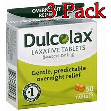 3PK Dulcolax Laxative Enteric Coated Tablets, 5Mg, 50Ct 681421020039VL