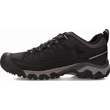 KEEN Mens Targhee Exp Low Height Waterproof Hiking Shoe, Black/Steel Grey, 7.5 US