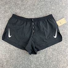 Nike Men's Aeroswift 2" Shorts Flyvent Black CJ7837-010 Size Large Running