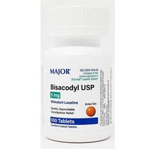 Major Bisacodyl Stimulant Laxative 5Mg Ec Tablets 100Ct -Expiration