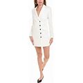 The Kooples Womens Slit Zoom Blazer Mini Dress, 1, White