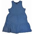 Gap Women's Lightweight Tiered Layered Sleeveless Summer Dress (Dutch Blue, S)