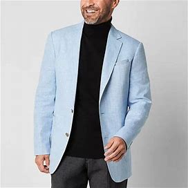 Stafford Mens Slim Fit Sport Coat | Blue | Regular 48 | Sport Coats Sport Coats | Spring Fashion