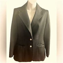 Evan Picone Jackets & Coats | Vintage Evan Picone Black Blazer With Pearl Button Detail S | Color: Black | Size: S