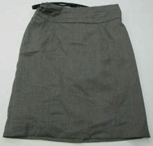 H&M Skirt Women's Size 12 Dress Work Belted Gray A-Line