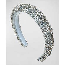 Jennifer Behr Czarina Crystal Embellished Headband, Aqua, Women's, Hair Accessories Headbands