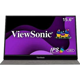 Viewsonic VG1655 15.6 Portable 1080P IPS Monitor With 60W Powered USB C