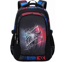 Lmwzh Backpack For Boys Kindergarten Preschool Elementary School Bags Kids Bookbag Waterproof Durable Spider(16Inch)