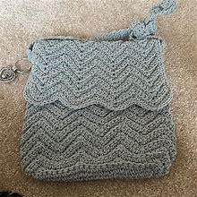 Silver Knit Shoulder Bag | Color: Silver | Size: Os