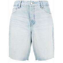 GOOD AMERICAN Good 90S Denim Shorts - Women's - Cotton/Lyocell - Blue Size 16