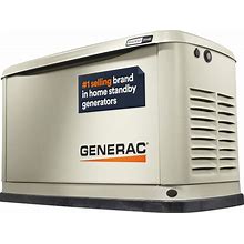 Generac 20000-Watt Dual Fuel (Liquid Propane/Natural Gas) Home Standby Generator In White | 7077