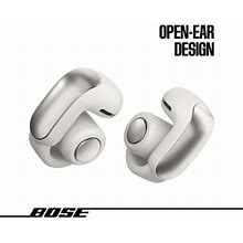 Bose Ultra Open Ear Headphones, Bluetooth Wireless Earbuds With Charging Case, White Smoke