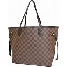Louis Vuitton Neverfull Mm Brown Canvas Handbag (Pre-Owned)