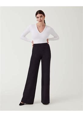 Spanx Women's The Perfect Pant, Wide Leg In Black