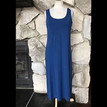 Vince Dresses | Vince Blue Scoop Neck Mid-Calf / Maxi Dress Sz: L | Color: Blue | Size: L