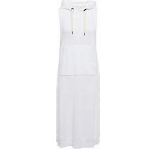 Brunello Cucinelli, Hooded Midi Dress, Women, White, M, Dresses, Cotton