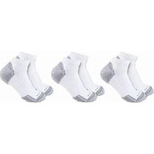 Men's Carhartt Lightweight Cotton Blend Low-Cut Socks, 3/Pkg., XL / White By Gemplers