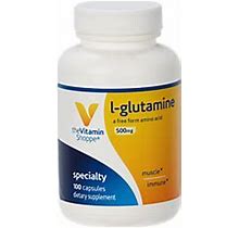 The Vitamin Shoppe (500 Mg) L-Glutamine - 100 Capsules - Vitamins & Supplements - Supplements