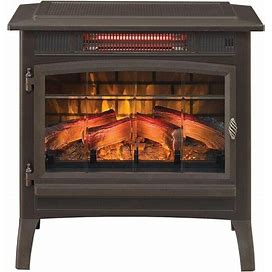 Duraflame Electric Infrared Quartz Fireplace Stove With 3D Flame Effect, Bronze.