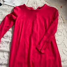 Ann Taylor Dresses | Womens Long Sleeve Dress | Color: Pink/Red | Size: 2