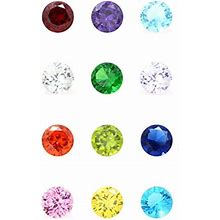 Beffy 96Pcs 5mm Crystal Birthstones For Floating Charms Living Memory Lockets DIY Pendant Necklace