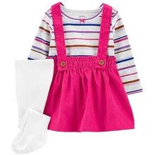 Carter's Baby Girls Long Sleeve Fitted Sleeve Jumper | Pink | Regular 12 Months | Dresses Jumpers