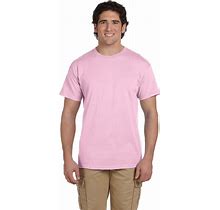 Fruit Of The Loom 3931 Adult HD Cotton T-Shirt In Classic Pink Size 4XL 3930R, 3930