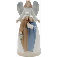 Holy Family With Angel Musical Box, Multi Colors, Seasonal & Holiday Decorations, By Cosmos Gifts Corp.