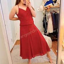 Azazie Red Berry Burgundy Padded Long Maxi Dress Strappy Event Bridal