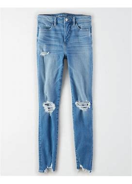 AMERICAN EAGLE OUTFITTERS Ae Dream Super High-Waisted Jegging Blue