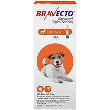 Bravecto Topical For Small Dogs (9.9 - 22 Lbs) Orange 3 Doses