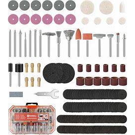 HARDELL Rotary Tool Accessories, 230Pcs Power Rotary Tool Accessories Kit, 1/8"(3.2Mm) Diameter Shanks, Universal Fitment For Easy Cutting,