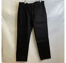 RUSTLER Regular Fit Straight Leg Jean Men's Size 34X32 Coal Black