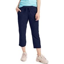 Hanes Women's French Terry Pocket Capri | Blue | Womens Small | Pants Sweatpants