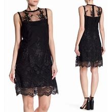 Anthropologie Dresses | Anthropologie Tracey Reese Black Lorenzo Lace Embroidered Sleeveless Dress | Color: Black | Size: 4