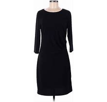 Banana Republic Factory Store Casual Dress - Sheath: Black Solid Dresses - Women's Size Medium