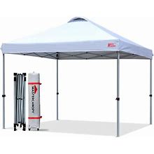 MASTERCANOPY Durable Pop-Up Canopy Tent With Roller Bag (10X10, White)