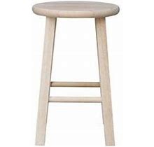International Concepts 18 in. Unfinished Wood Bar Stool 1S-518 ,
