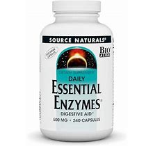 Source Naturals Essential Enzymes In Vegetarian Capsules, 500 Mg - 240 Capsules