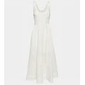 Zimmermann, Anglaise Cotton Midi Dress, Women, White, US 2, Dresses
