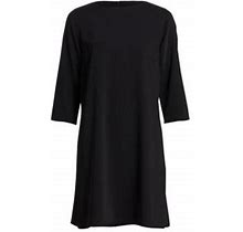 Caroline Rose Women's Suzette Crepe Knee-Length Dress - Black - Size XL